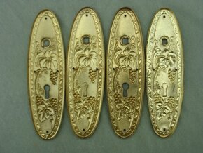 Mosazné staré štítky -originál - 4
