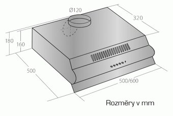 Digestoř CATA EMPIRE PD 101050 Nerez 60cm - 4
