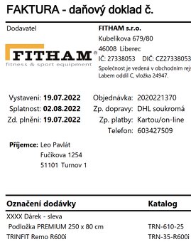 Veslovací trenažér TRINFIT Remo R600i - 4