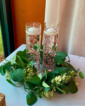 Svatební výzdoba - stoly pro hosty i novomanžele - 4