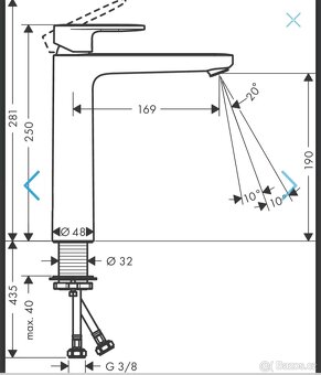 Baterie hansgrohe vernis blend 71582000 - 4