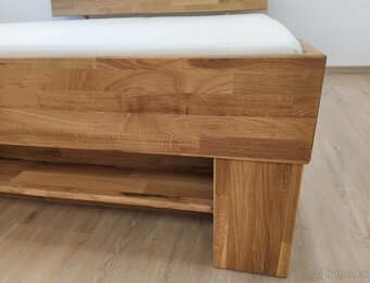 Nová postel dub masiv dvoulůžko 180x200 cm - 4