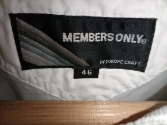 Lehká bílá bunda, perfektní stav, Members Only - 4