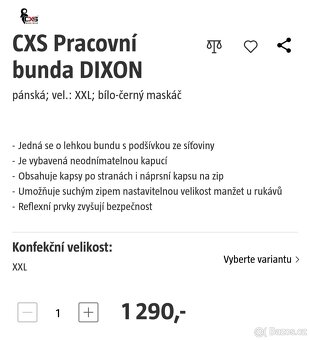 CXS maskacovy komplet bunda a kalhoty - 4