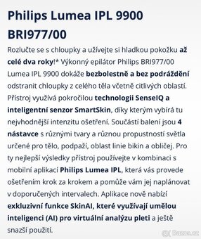 Epilátor Philips Lumea IPL 9900 - 4