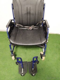 Mechanický invalidní vozík XXL, TOP STAV - 4