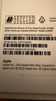 Iphone 14 Pro 512GB deep purple, 100% baterie - 4