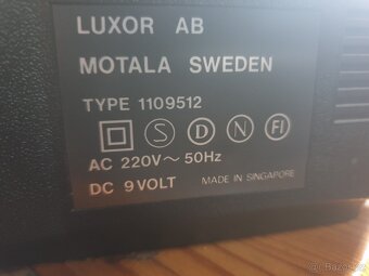 Luxor kazeťák - made in Sweden - 4