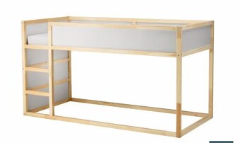 Oboustranná/vyvýšená dětská postel IKEA KURA vč. matrace - 4
