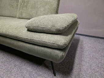 Velká rohová sedačka zelená PULL - DOPRAVA ZDARMA - 4