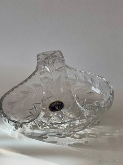 Koš křišťálový broušený Bohemia Crystal ovál - 4