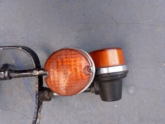 Držák s blinkry na moto ČZ - 4