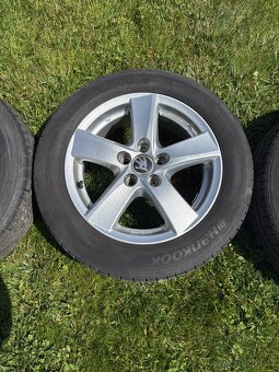 4x alu disky 5x100 + letní pneu 185/60 R15 - 4