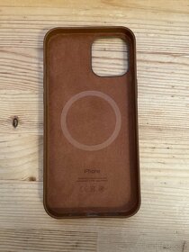 Originální kožený kryt Apple MagSafe – iPhone 12 Pro Max - 4