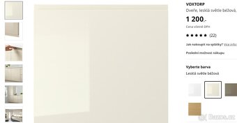 Ikea Voxtorp 60x40, 40x100, 10x40 NOVÉ dvířka, čela ve fólii - 4