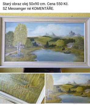 Staré obrazy .Ceny a rozměry viz fota. - 4