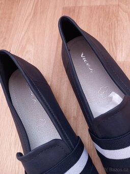 08 - Modro-bílé baleríny vel. 39 - N.O.V.É - 4