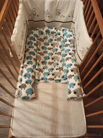 Dětská postýlka s matrací a hnízdem+fusak - 4