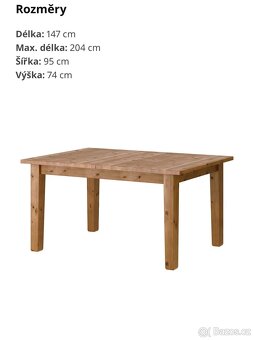 Jídelní set Ikea stůl Stornas židle Ingolf - 4
