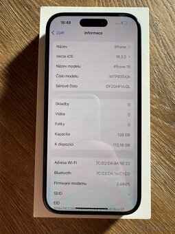 Zánovní IPhone 15 128gb - 4