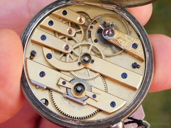 Starožitné kapesní hodinky - klíčovky Francie 1860 - 4