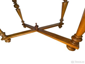 Starožitný dubový stůl – historismus - 4