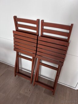 Dřevěný balkonový set - 4