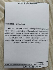 Náramek z minerálů "Za to, že jsi" Křišťál + Křemen č.1 - 4