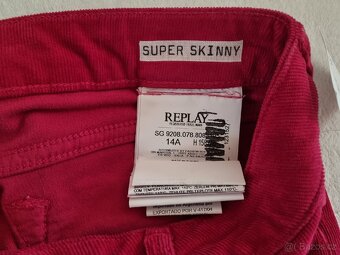 Dívčí Replay skinny kalhoty 14 let - 4