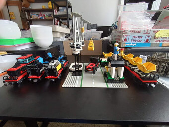LEGO Train 9V 4565 Freight and Crane Railway +návod - 4