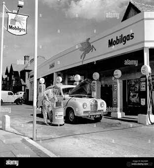 Obří poutač - cedule MOBILGAS - ORIGINÁL 1950 - 4