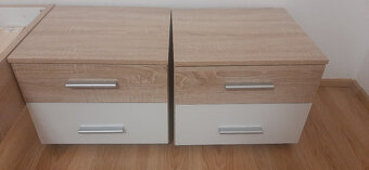 MANŽELSKÁ POSTEL + 2x NOČNÍ STOLKY - 4