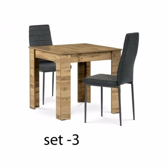 Jídelní set stůl + 2 x židle víc typů. - 4