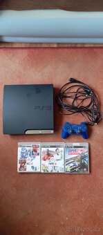 Prodám PlayStation 3 Slim +3 hry Levně - 4