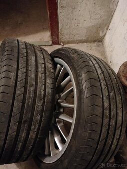 4ks alu disky orig. BMW 5x120 R18 dvojrozmer 7mm letné pneu - 4
