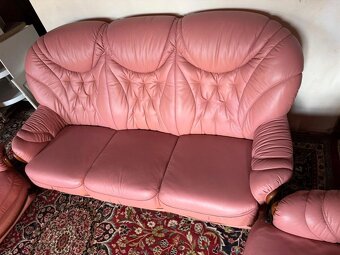 Italská kožená sedací souprava 3+1+1,4667 - 4