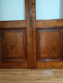 Prodám historické repasované vnitřní 2křídlé dveře - 4