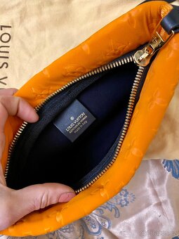 Neoprene scuba monogram clutch orange Louis Vuitton - 4
