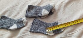 D49_Dětské teplé ponožky (šedý-bílý, 1 pár) - 4