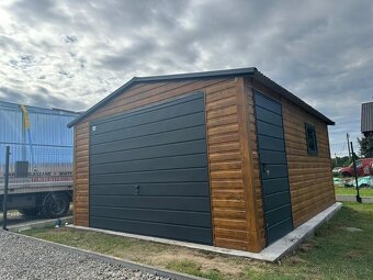 Plechová garáž 4x5m. - 4