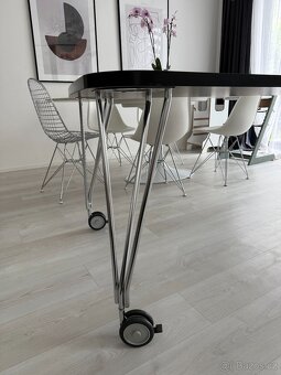 Designový stůl Kartell MAX – 190 cm, černý s schromem - 4