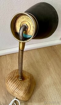 UPCYKL lampa RETRO Brusel na akátu FUNKČNÍ - 4