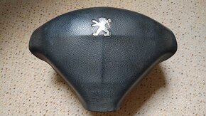 Peugeot 407 kožený volant s airbagem v top stavu - 4