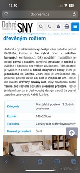 Prodám postel 140x200 - 4