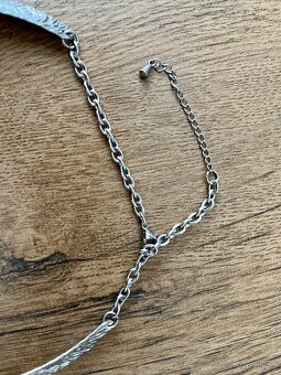 Krásný nový ocelový náhrdelník - 4