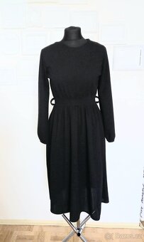 Černé midi šaty - 4