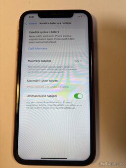 Apple iPhone XR 64gb kondice baterie 100% s kabelem iOS 18.7 - 4