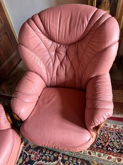 Italská kožená sedačka 3+1+1, 4667 - 4