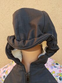Zimní softshellová bunda s beránkem - 4