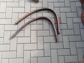 prodám samostatné opěradla na retro křesla pro renovaci - 4